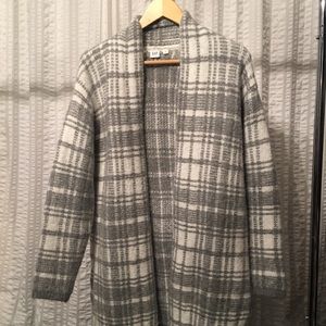 Brand New GAP long plaid sweater